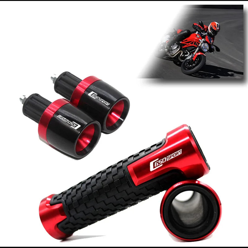 Motorcycle Handlebar Hand Grips Handle Bar End Cap Fit For C650 sport C650 sport
