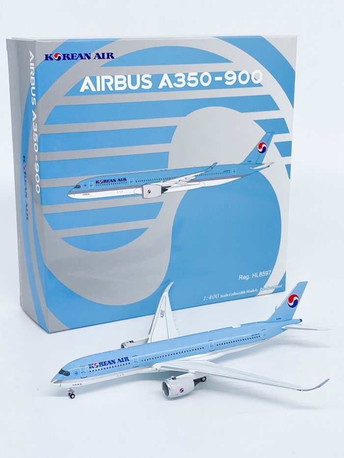 1: 400 Daehan Airlines A350-900 เครื่องบินโดยสาร HL8597 HL8598 เครื่องบินรุ่นเครื่องประดับ NG