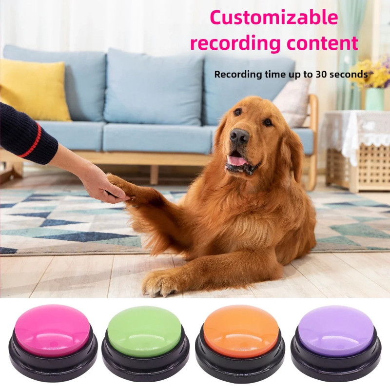 Dog Buttons Talk Interactive Training Supplies Pet Button Recording Cat Communication Button Sound