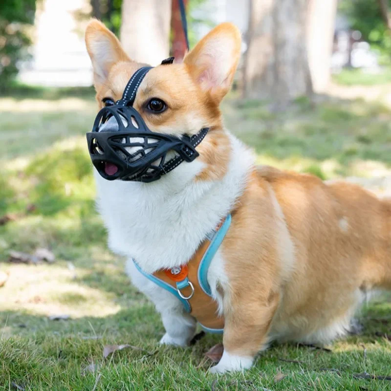 Dog Muzzle Facemask Lick-proof Bite-proof Breathable Adjustable Muzzle Special Pet Muzzle Dog Produ