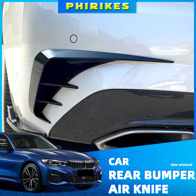 For BMW G20 M Sport Rear Bumper Lip Spoiler 330i 330d 330e M340i 2019-2021 Rear Bumper Air Vent Out