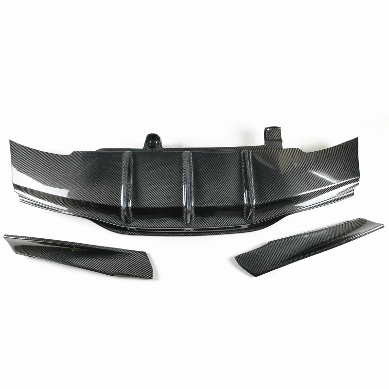 Exterior Rear Diffuser Lip Lower Splitter Spoiler Guard PSM Style For Mercedes Benz C63 AMG S Coupe