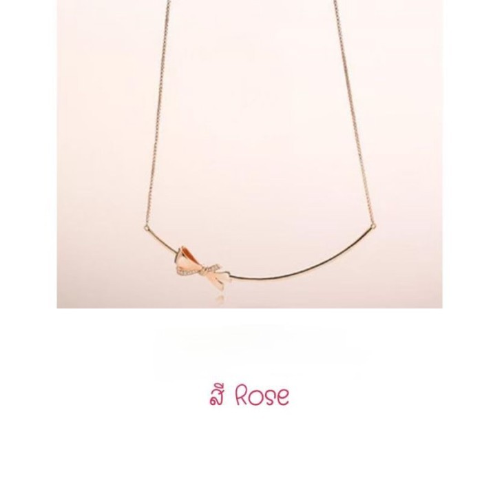 สร้อยคอลายโบว์ Pandora Rose แท้ 100%