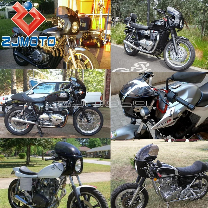Motorcycle 7" Headlight Fairing Retro Cafe Racer For Yamaha XS XJ XV RD 125 250 350 400 550 650 CB