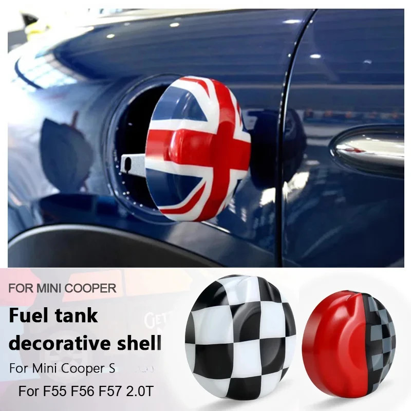 Car Fuel Tank Cover Decoration Sticker For MINI Cooper S JCW For F56 F55 F57 2.0T Auto-Styling Exte