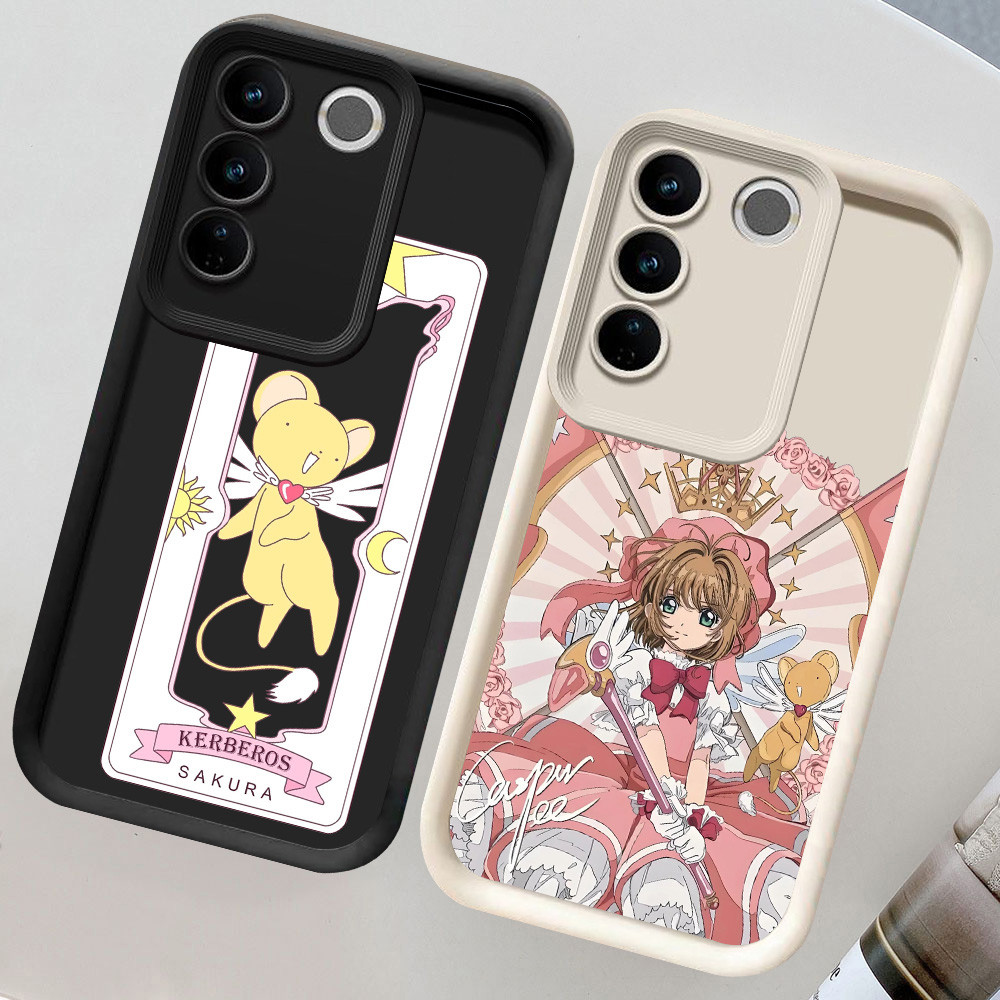 CH42 อะนิเมะ sakura Soft Casing สําหรับ VIVO Y29 V27 Y200e V27E Pro Y400 เคสป้องกัน