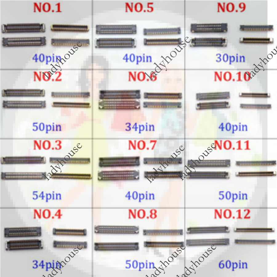30-60pin จอแสดงผล LCD USB Charger ชาร์จ FPC Connector สําหรับ Android   FPC Connector