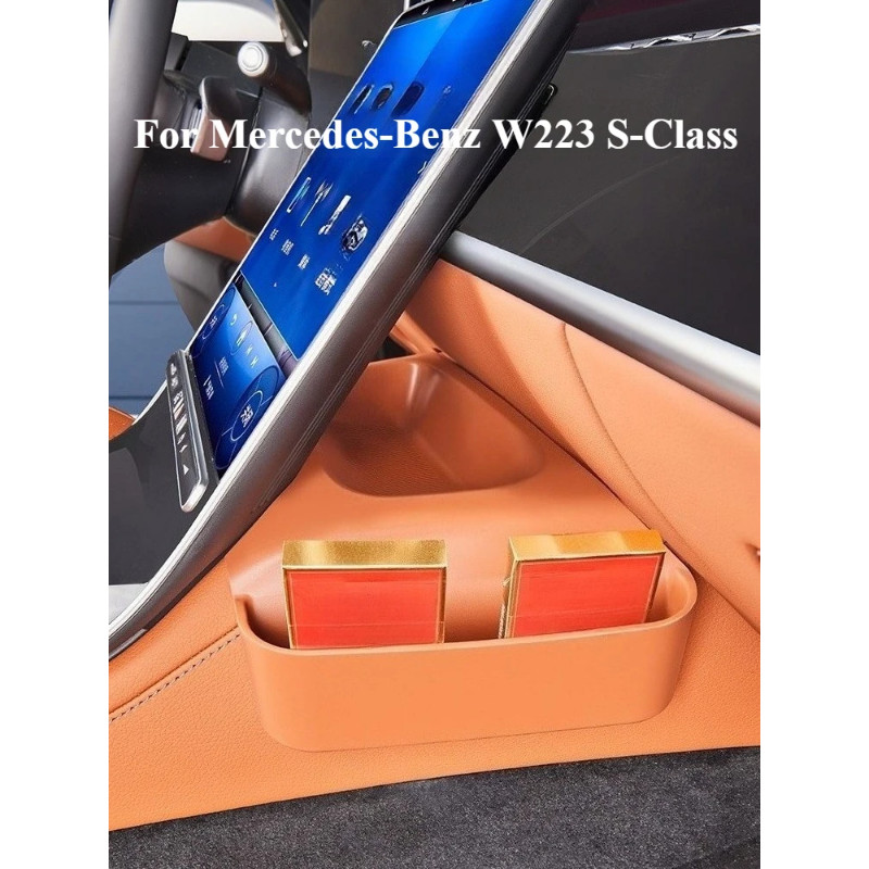 For Mercedes-Benz W223 S-class central control screen behind the scene silicone storage box car int