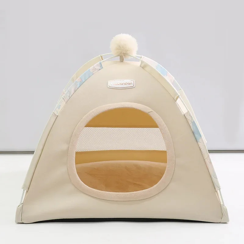 Pet Shelter Tent Home Outdoor Camping Tent PU Leather Waterproof Cat Kennel Shelter Portable Foldin