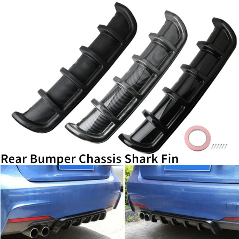 car universal bumper rear bumper modified universal spoiler rear spoiler shovel car shark fin rear