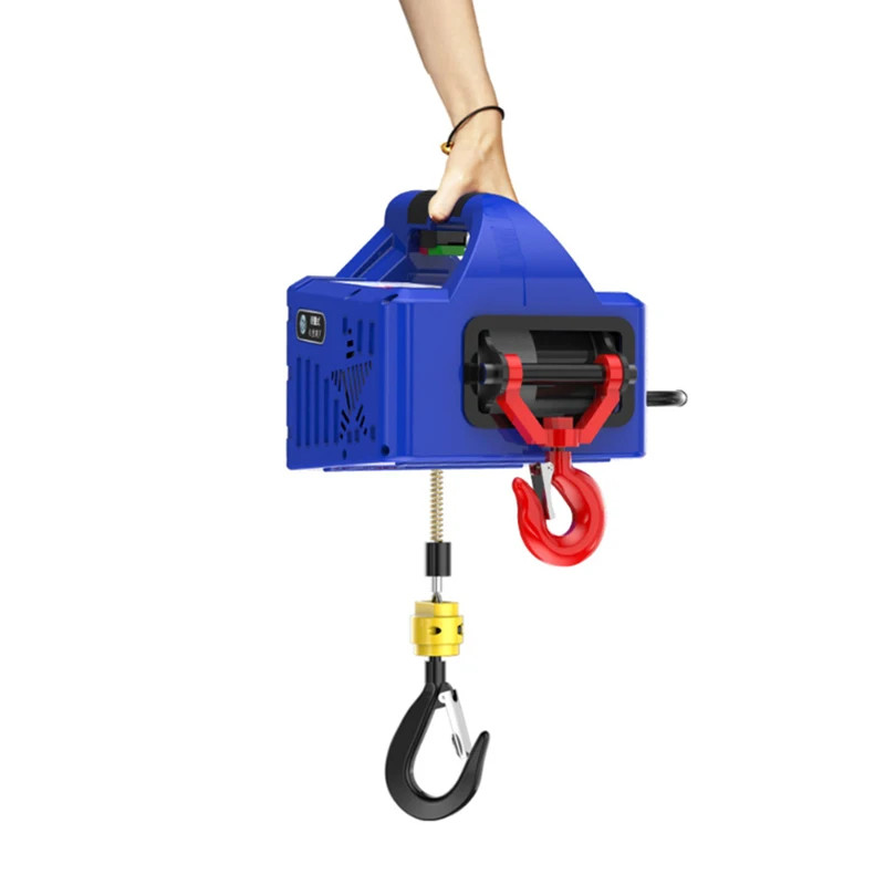 Portable Crane Electric Hoist Remote Control Wire Rope Lifting Hoist Home Decoration Crane Lifting