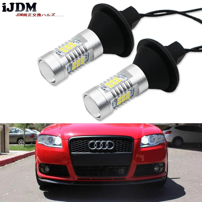 iJDM Error Free White 27-SMD 7506 LED Bulbs w/ Resistors For Audi B7 A3 A4 A6 A8 Q7 S3 S4 S6 Daytim