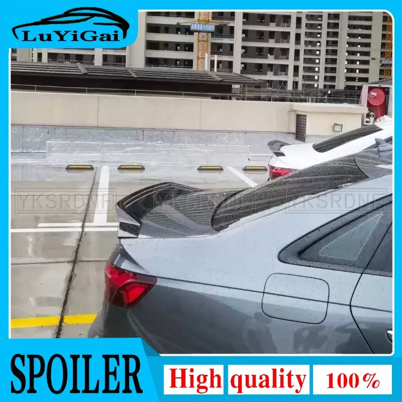 For Audi A4 S4 B9 2017-2021 R Style Car Rear Boot Lip Spoiler Exterior Rear Spoiler Tail Trunk Boot