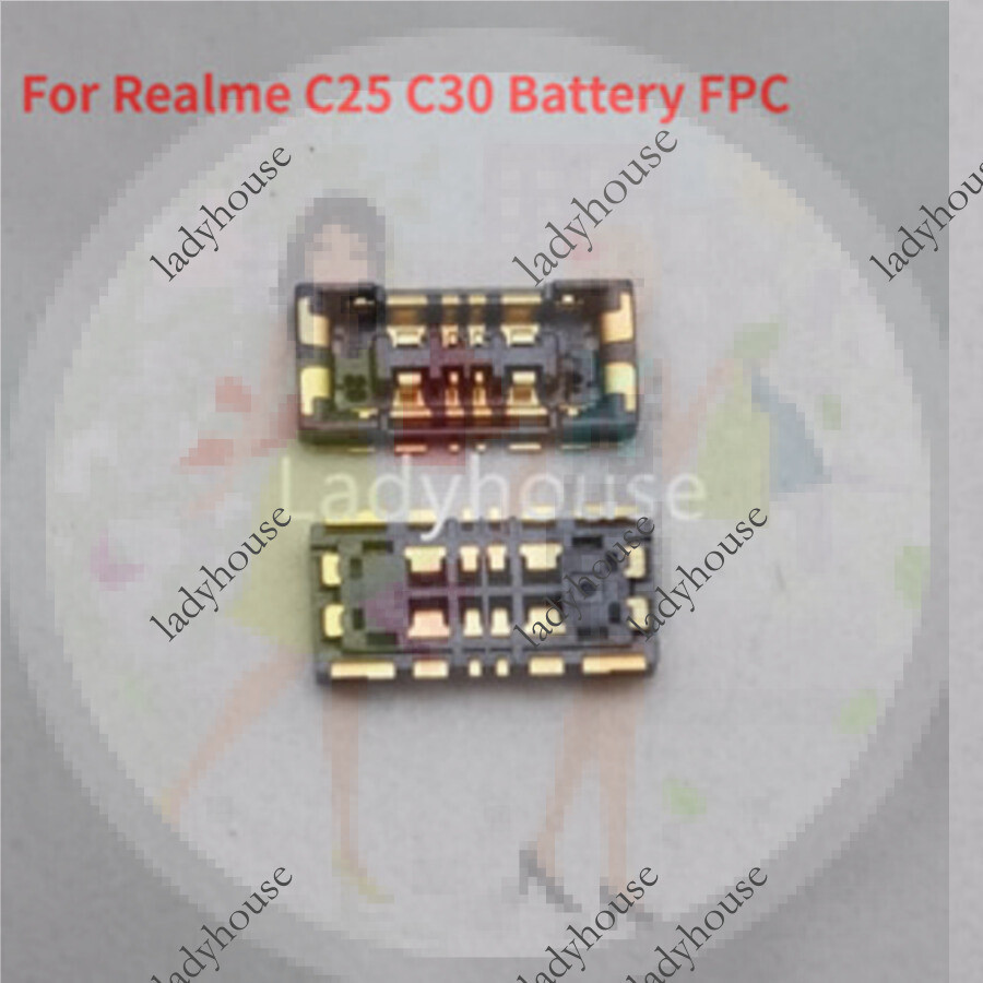 1-10pcs แบตเตอรี่ FPC Connector สําหรับ Realme C25 C30 แบตเตอรี่ FPC Connector Plug On Board