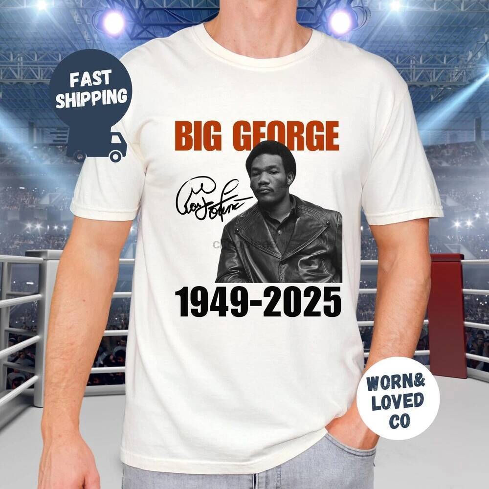 Big George เสื้อ George Foreman เสื้อยืด RIP George Foreman หน่วยความจําของขวัญสําหรับ Big George Fa