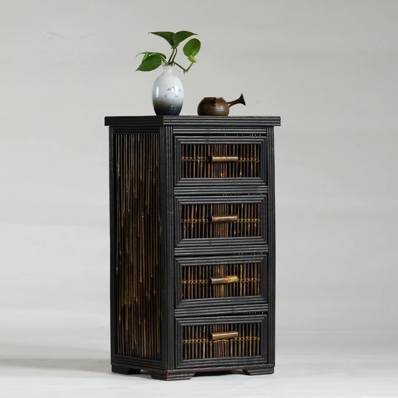 Antique Drawer Tea Cabinet Vintage Chest of Drawers Small Cabinet Decoration Furniture Tea Storage