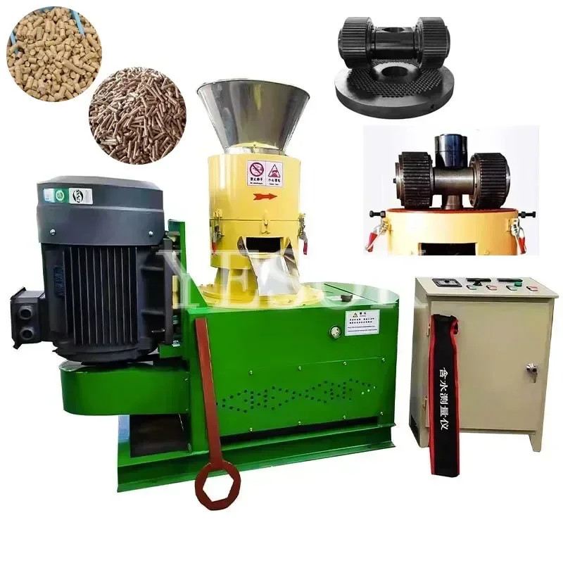 HL-200 Wood Pellet Machine Biomass Pellet Fuel Production Sawdust Shavings Rice Husk Straw Processi