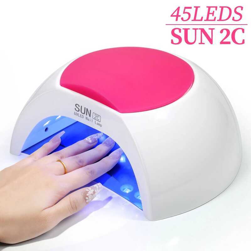 C LULAA Professional 45 Leds LED Nail Lamp Dryer With Four Timer Memory Function Lamp For Gel Polis