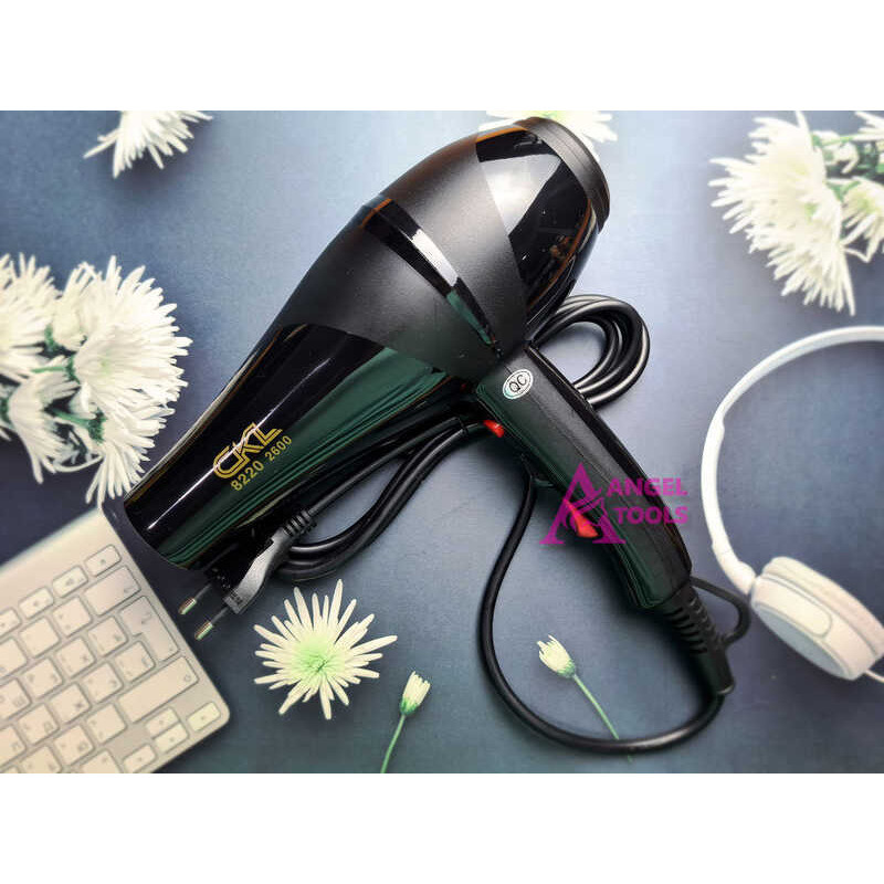 โชคดี.เอซช็อป [ ฮิตกับช่างทําผม ] ซีเคแอล 8220 2600 วัตต์ พลัง ไดร์เป่าผม ลมแรง แห้งเร็ว ไฟฟ้า