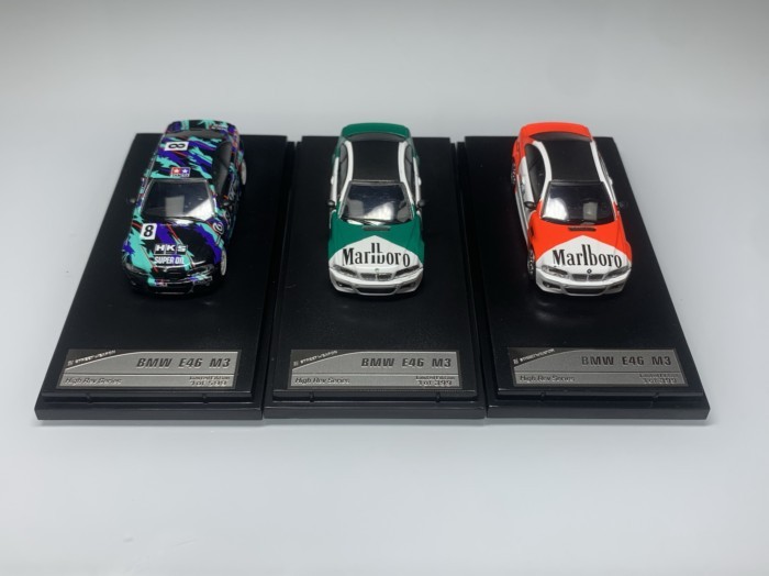 สต็อกพร้อมใหม่เอี่ยม 1: 64 BMW BMW M3 CSL E46 โมเดลรถโลหะผสมอาวุธถนนสามประเภท