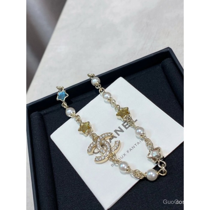 CHANEL Chanel [สร้อยคอคู่ c Star Color Diamond]--CC