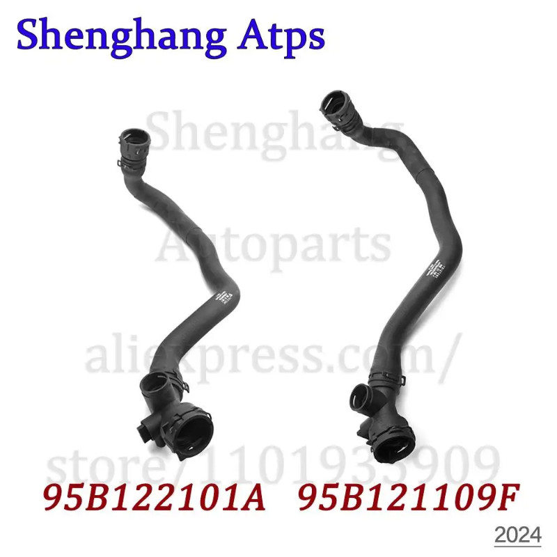 Engine Coolant Hose Tube Assembly Tubing For Porsche Macan 95B 2.0 T 95B121109F,95B122101A,95B 121