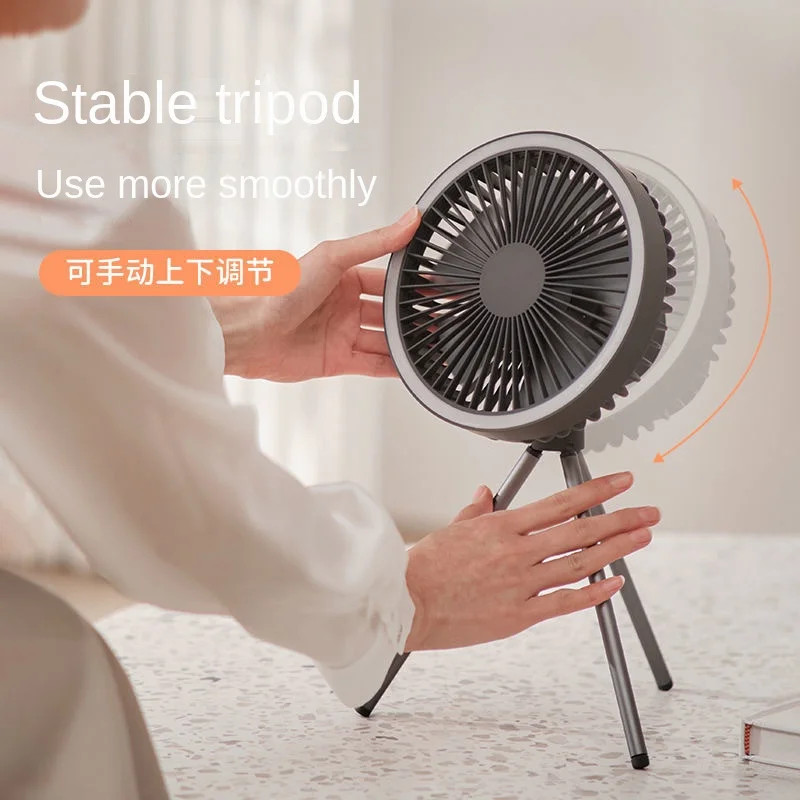 Clip-on Small Fan Student Dormitory Bed Clip Fan Office Small Desktop USB Outdoor Charging Fan Sile