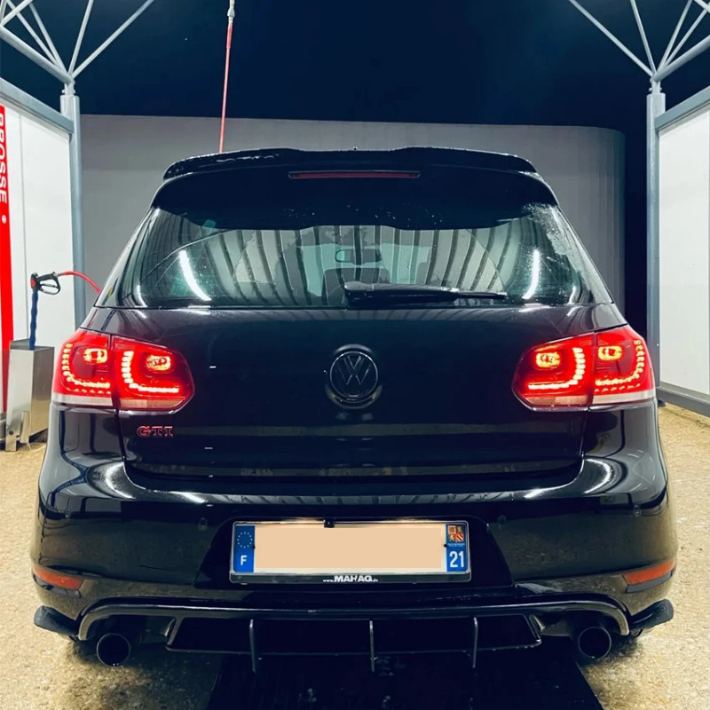 For VW Golf 6 MK6 GTI MK6 R Golf 7 MK7 Golf 7.5 GTI MK7.5 2008-2021 Car Rear Bumper Lower Diffuser