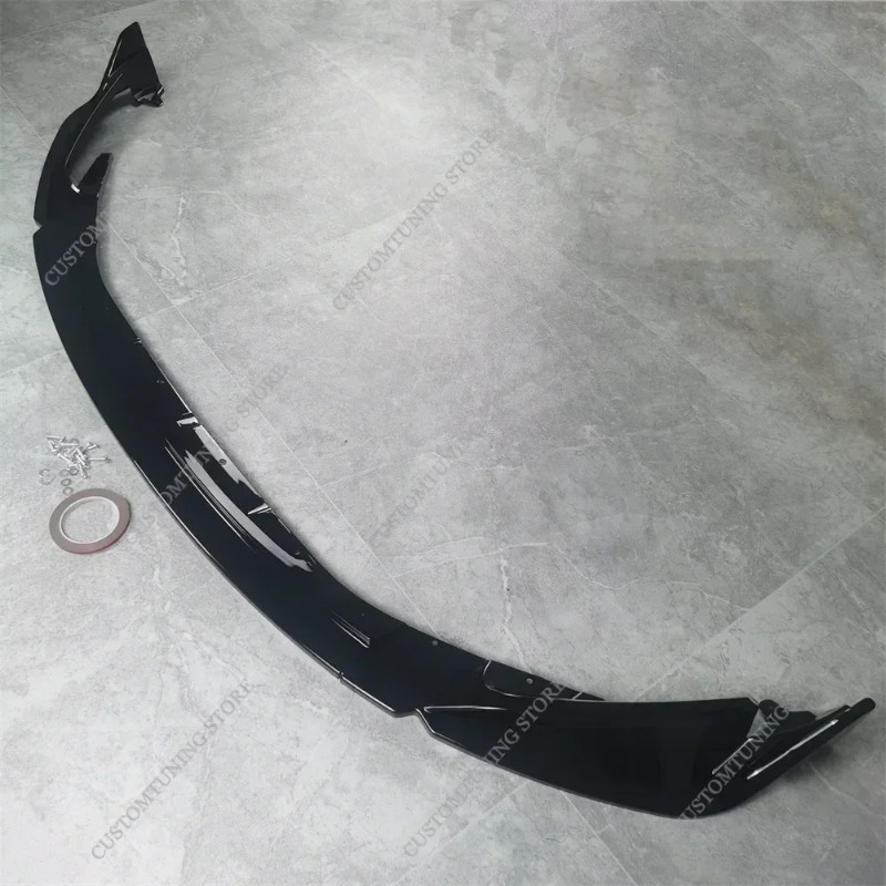 For Bmw G80 G81 G82 G83 Real M3 M4 2021-2025 Gloss Black CSL Style Front Bumper Splitter Lip Spoile