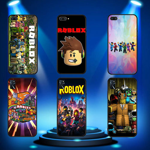 นุ่มสีดําRealme C25 C25S X Lite XT X2 Narzo 20 20 Pro 30A 50i Robloxเคสโทรศัพท์
