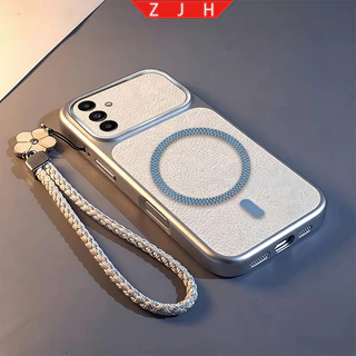 เหมาะสําหรับ Samsung A15 A25 A55 5G A35 เคสโทรศัพท์ออกแบบใหม่ตะแกรงตาข่ายแหวนดูดแม่เหล็กกันกระแทกกรณี TPDSC18