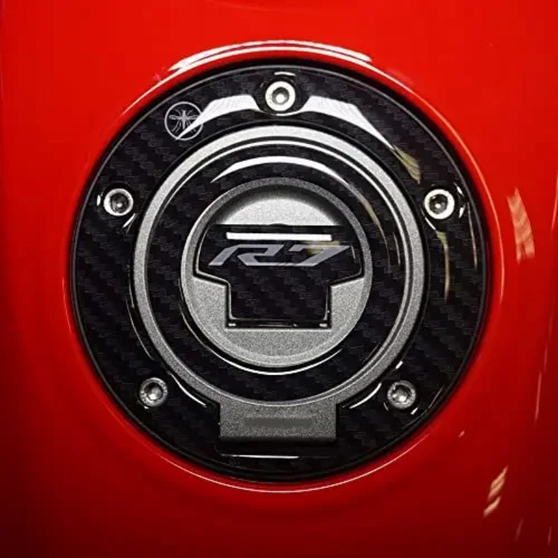 Motorcycle 3D Tank Gas Cap Pad Filler Cover Sticker Decals Fit For YAMAHA YZFR7 YZF-R7 R7 2021-2024
