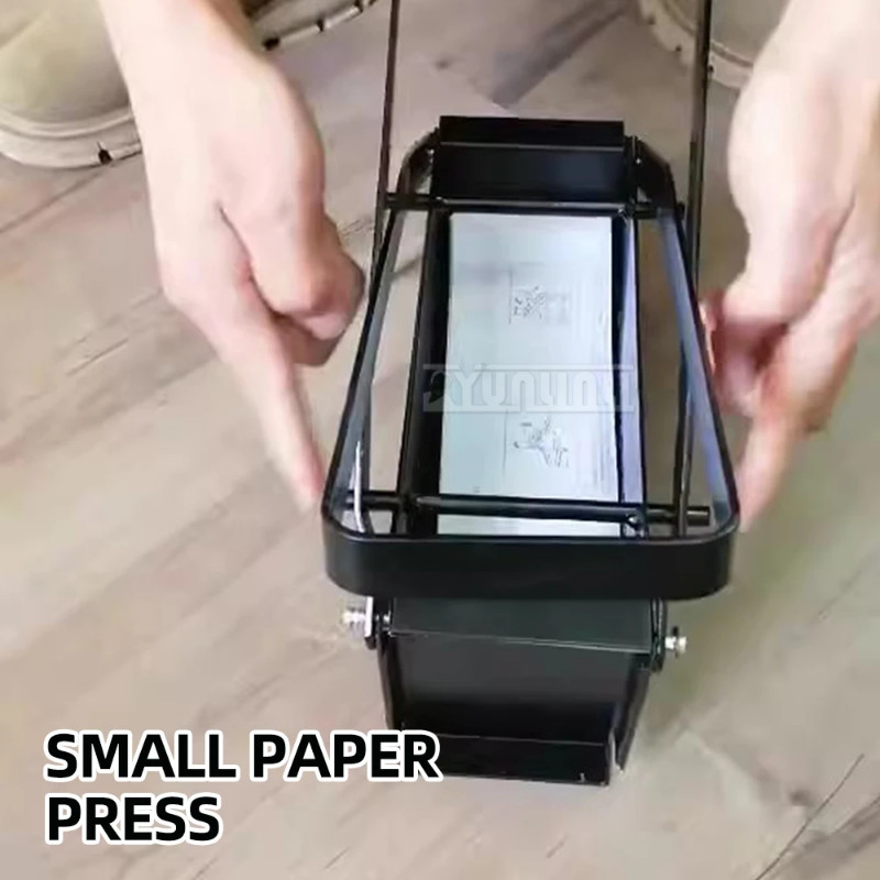 Small waste paper press waste newspaper brick press office household paper shredder wood chips