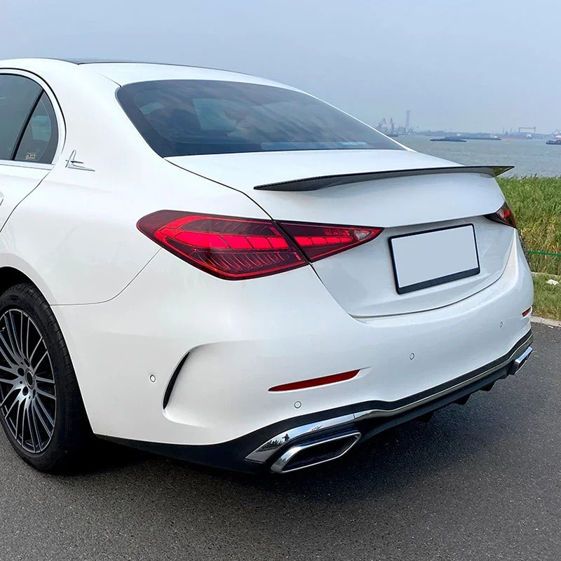 For Mercedes C-class W206 C300 C300d C200 C200d C220d C180 AMG C43 C63 ABS Car Rear Wing Spoiler Gl