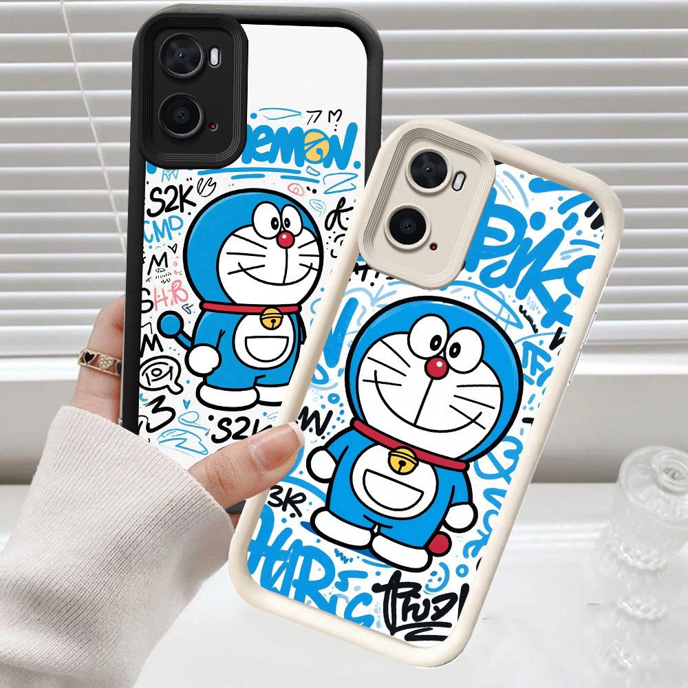 CH32 Doraemon Soft Casing สําหรับ OPPO A77s A77 Realme C33 A96 9i เคสป้องกัน