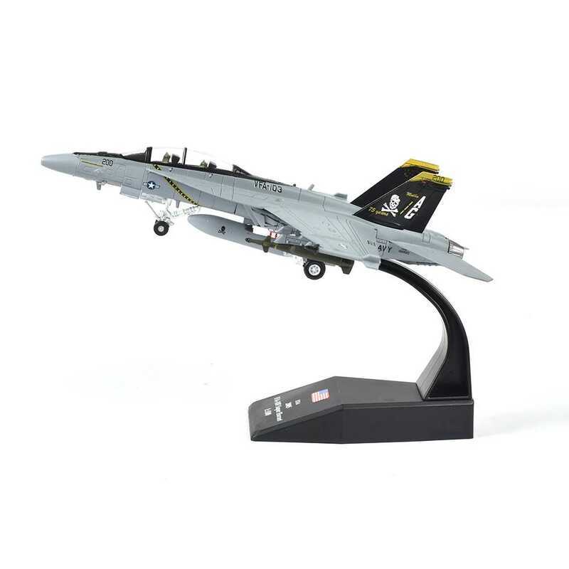 C JASON TUTU 1/100 Scale U.S. Militay Model F/A-18F Fighte Diecast Metal Model Bumblebee F18 Jolly