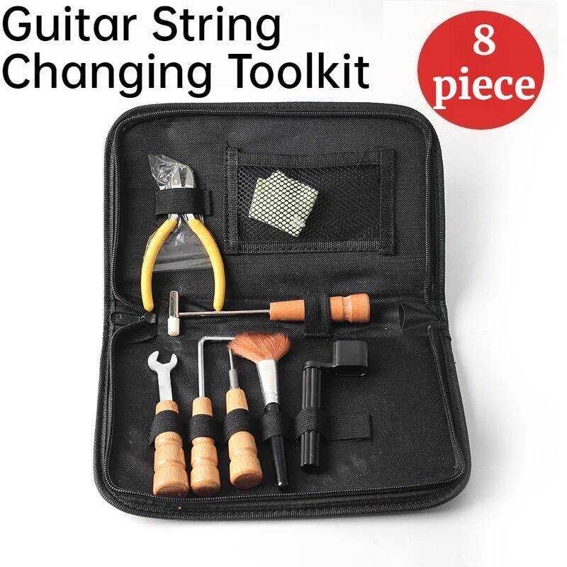 C Guitar String Changing Toolkit High-Quality Durable 8-Piece Guitar String Replacement Tools Music