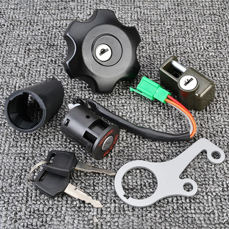 DRZ 400 400SM Ignition Switch Fuel Gas Cap Seat Lock Key For Suzuki DRZ400 DR-Z400SM DRZ400SM 2010-