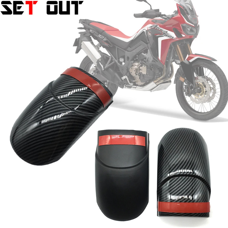For Honda Africa Twin CRF1000L 2016 -2018 3D Motorcycle Accessories carbon fiber texture front fend