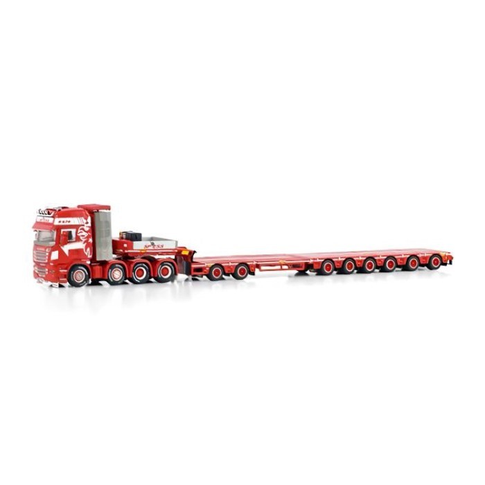 WSI 1: 50 SCANIA 8X4 Low Plate Trailer Alloy รุ่น SPIESS 01-4162