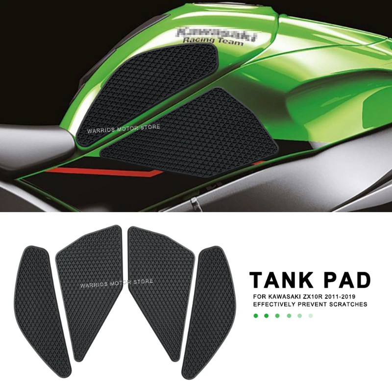 Motorcycle Anti-slip Tank Pads Sticker Side Gas Knee Grip Traction Pads For ZX-10R ZX10R ZX 10R 201