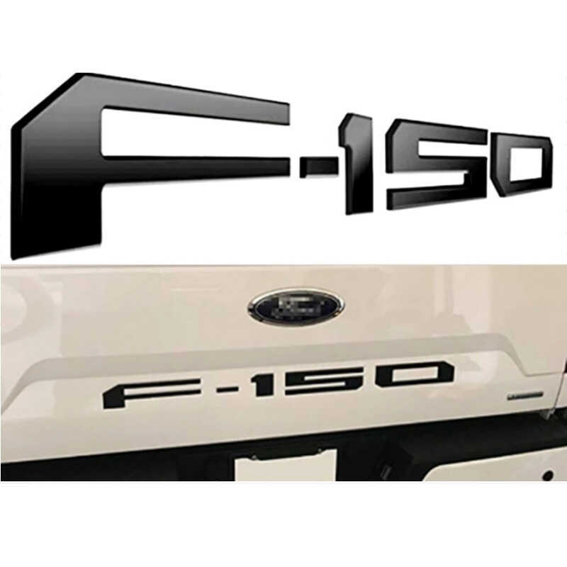 Raptor F-150 โลโก้รถ F150 โลโก้ร่องด้านหลัง Tailgate ป้ายตกแต่ง F150 สติ๊กเกอร์ตัวถังโลโก้รถ