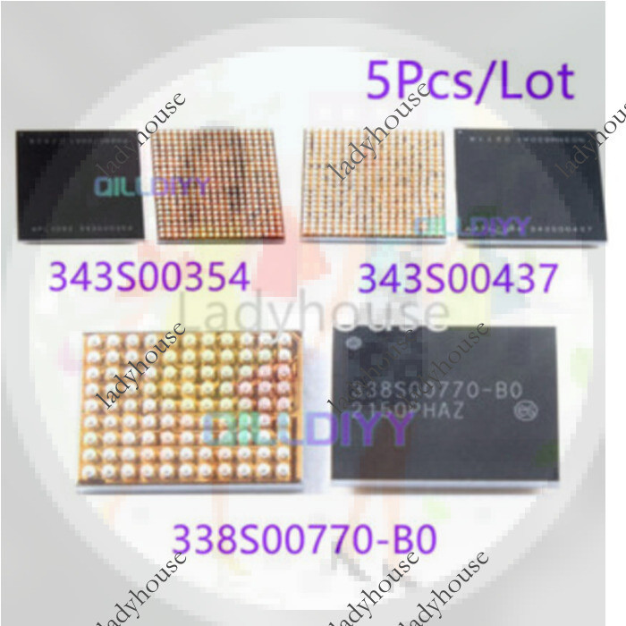 5 ชิ้น Big Power IC 339S00354 343S00437 338S00770-B0 สําหรับ iPhone 11 12 13 Pro Max PMU Pmic Fix อะ
