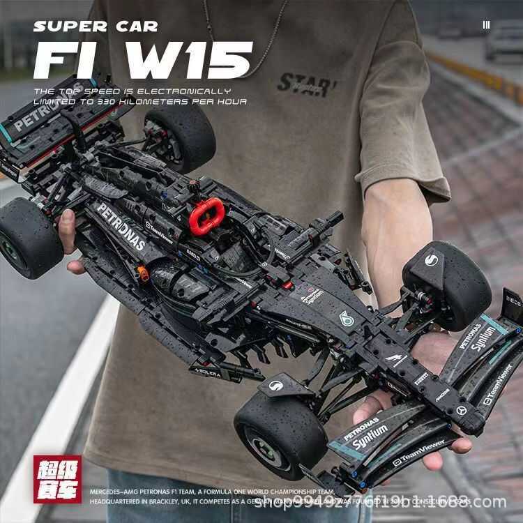 เข้ากันได้กับ Lego 42171 Mercedes-Benz Mercedes-Benz F1 บล็อกตัวต่อสูตร Racing Model Assembly Machin