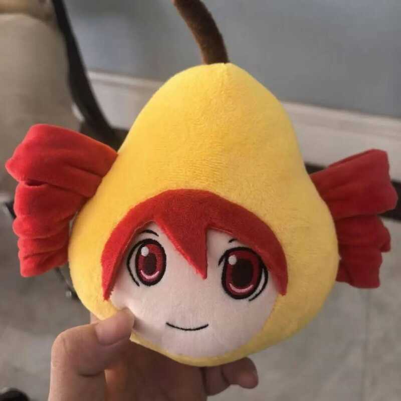 C Cute 15Cm Kasane Teto Plush Pear Toy Keychain Anime Figure Collect Dolls Pendant Accessories Girl
