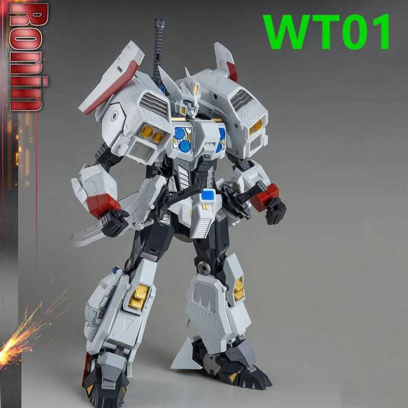 Transformation NEW Wonderful Trans Wt01 Wt-01 RONIN หุ่นยนต์ดริฟท์สีขาว ของเล่นแอคชั่นฟิกเกอร์พร้อม