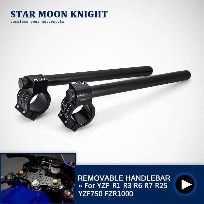 For Yamaha YZF-R1 YZF-R7 YZF-R6 YZF-R3 YZF-R25 YZF R1 R7 R6 R3 R25 Handlebar Racing Adjustable Clip