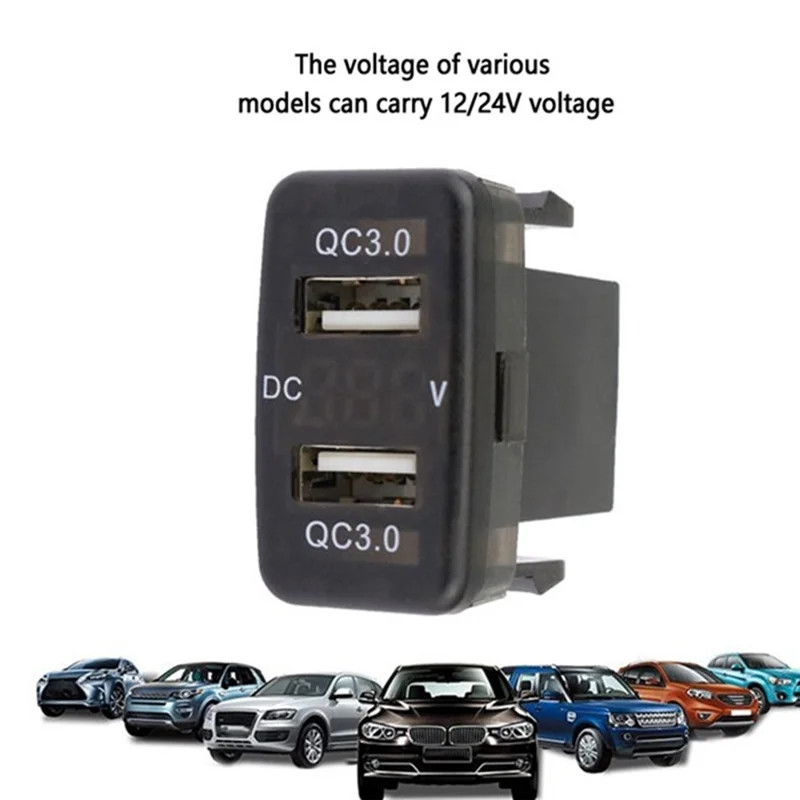 Car Charger Car Charging Socket Charger Car Charger For Toyota LED Display Car Charger Car Charger