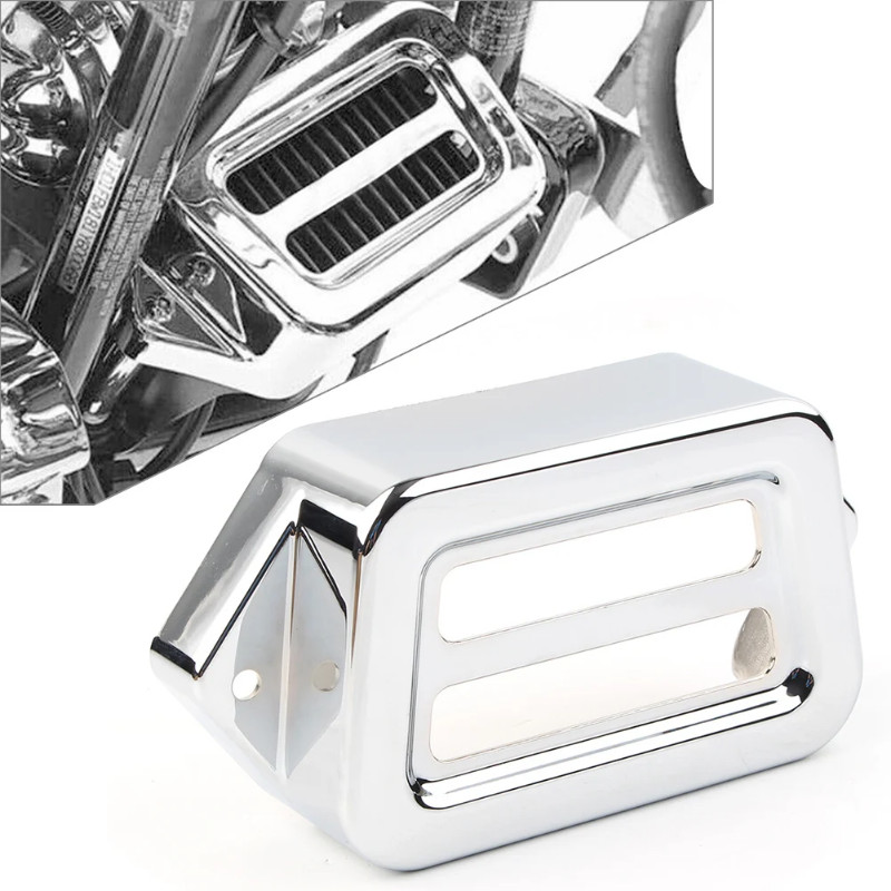 Chrome Aluminum Motorbike Voltage Regulator Cover W/ Bolts For Harely Road Glide Road King Classic