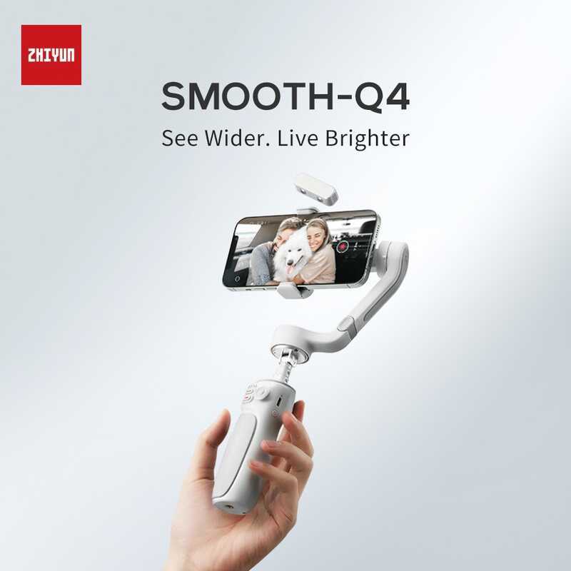 สินค้าใหม่ ZHIYUN ZHIYUN SMOOTH-Q4 Handheld Gimbal Stabilizer VLOG Anti-Shaking พับ smoothq4